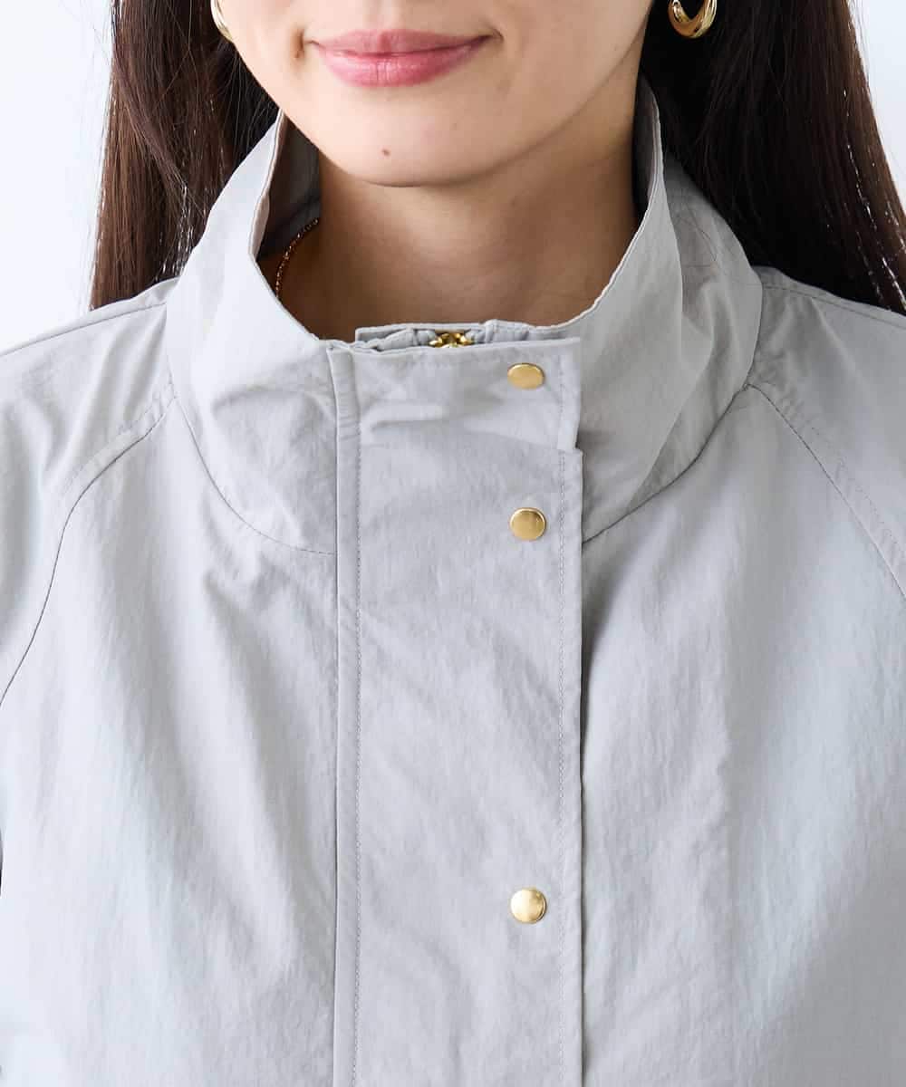 K3JDD07089 a.v.v Elmi(アー・ヴェ・ヴェ) 【低身長サイズ】ナイロンワッシャーブルゾン ベージュ