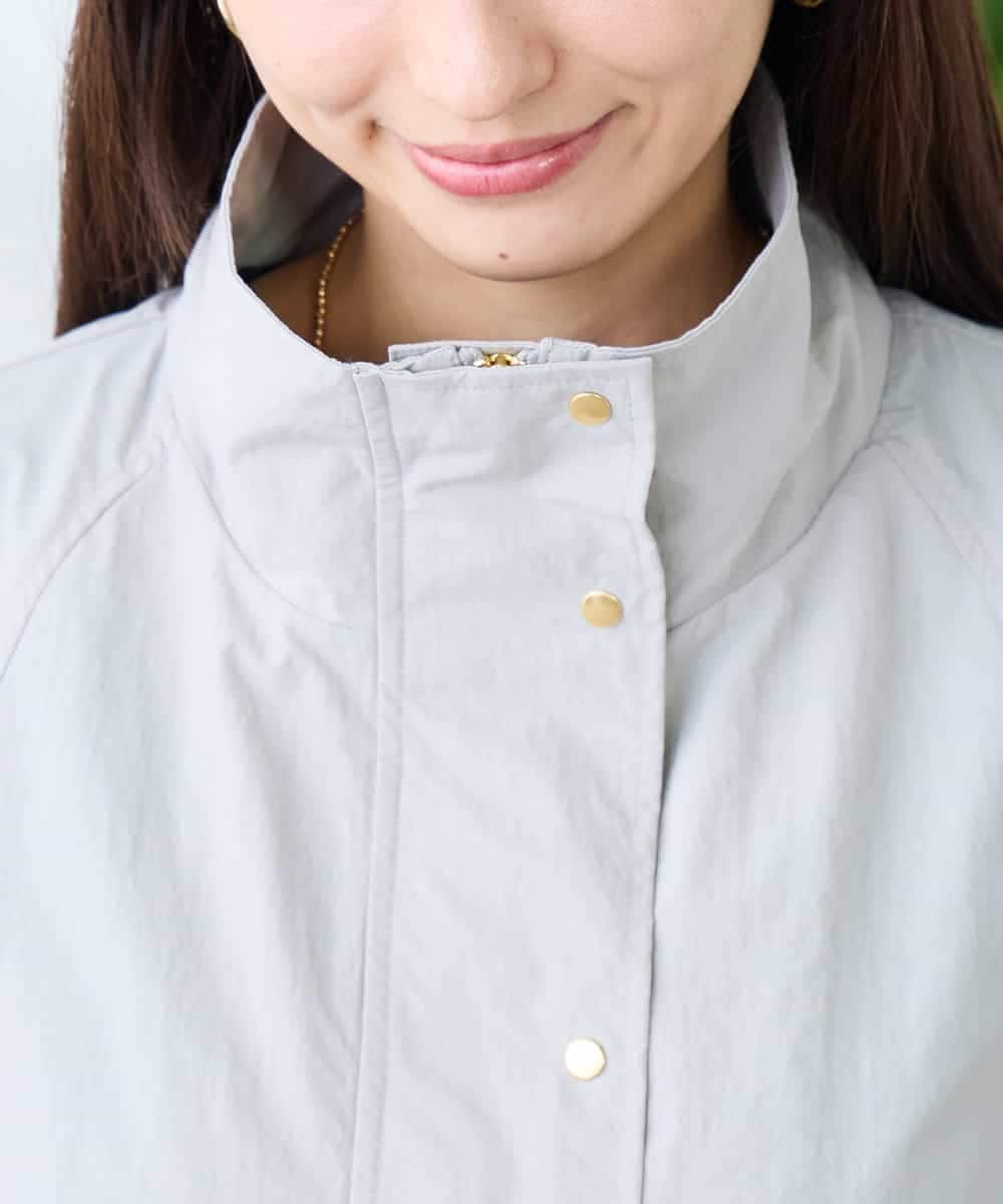 K3JDD07089 a.v.v Elmi(アー・ヴェ・ヴェ) 【低身長サイズ】ナイロンワッシャーブルゾン ベージュ