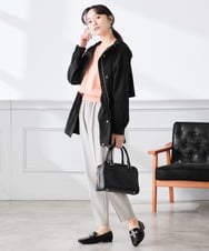 K3JED01089 a.v.v Elmi(アー・ヴェ・ヴェ) 【低身長サイズ】【微撥水】フーテッドブルゾン カーキ