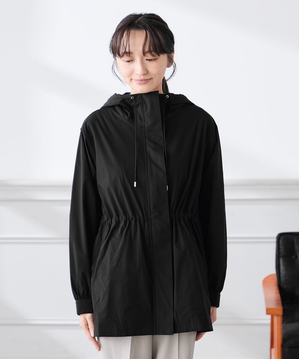 K3JED01089 a.v.v Elmi(アー・ヴェ・ヴェ) 【低身長サイズ】【微撥水】フーテッドブルゾン カーキ