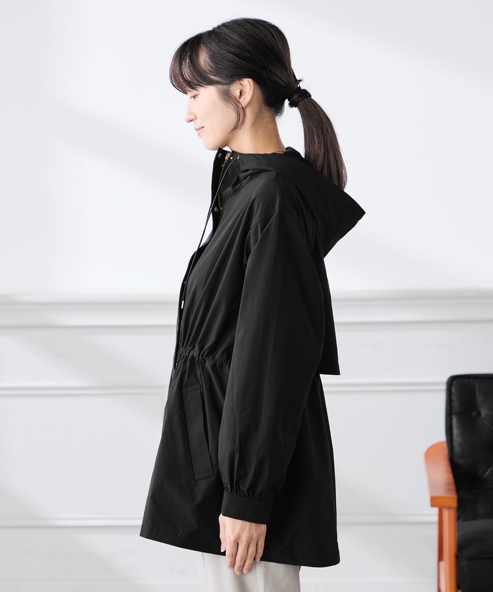 K3JED01089 a.v.v Elmi(アー・ヴェ・ヴェ) 【低身長サイズ】【微撥水】フーテッドブルゾン カーキ