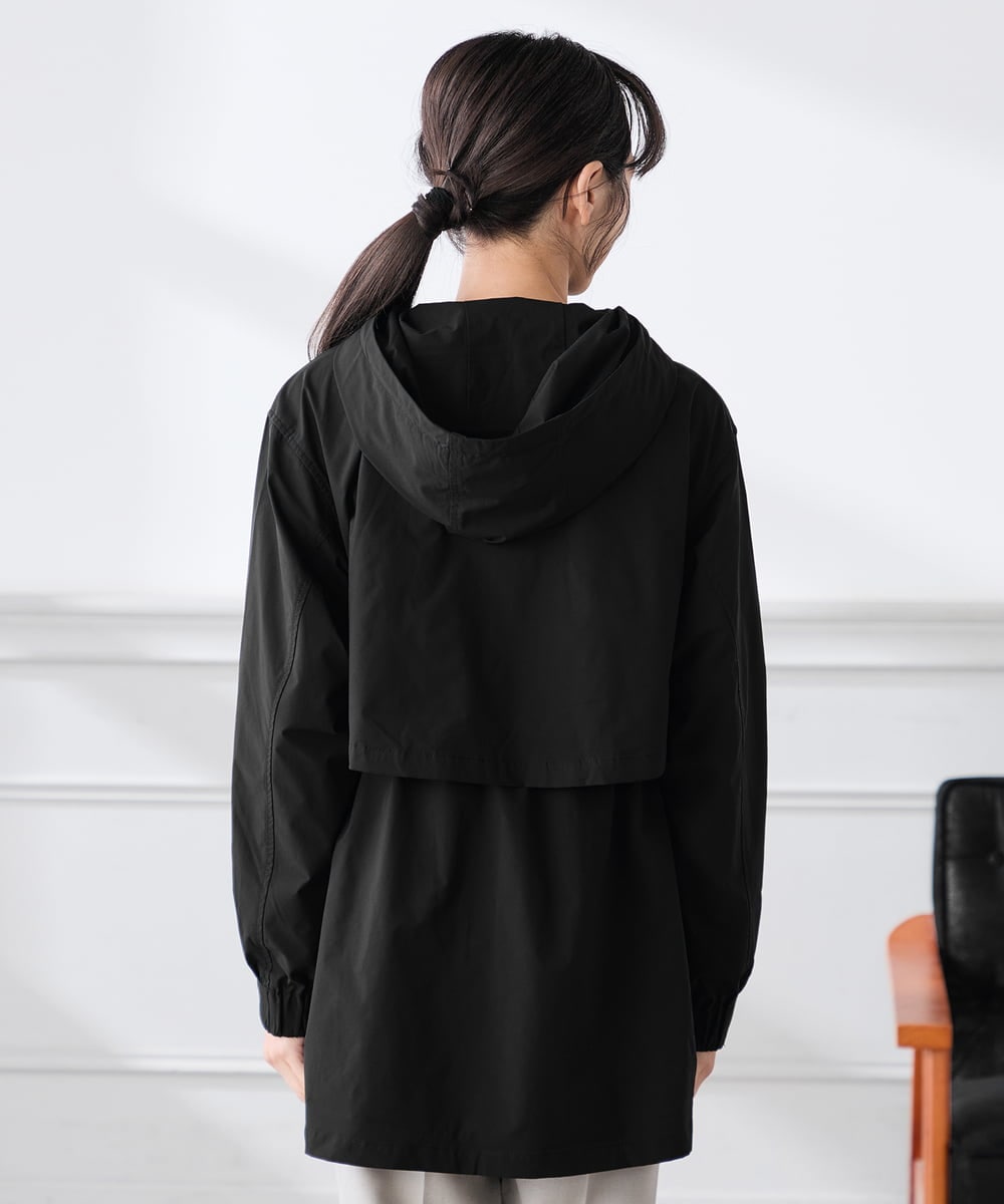 K3JED01089 a.v.v Elmi(アー・ヴェ・ヴェ) 【低身長サイズ】【微撥水】フーテッドブルゾン カーキ