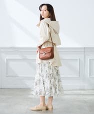 K3JED01089 a.v.v Elmi(アー・ヴェ・ヴェ) 【低身長サイズ/しい様ご紹介】【微撥水】フーテッドブルゾン カーキ