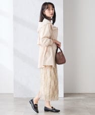 K3JED01089 a.v.v Elmi(アー・ヴェ・ヴェ) 【低身長サイズ】【微撥水】フーテッドブルゾン カーキ