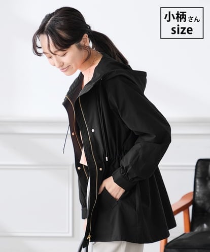 K3JED01089 a.v.v Elmi 【低身長サイズ】【微撥水】フーテッドブルゾン