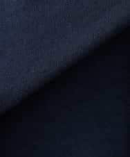 K3JFD02089 a.v.v Elmi(アー・ヴェ・ヴェ) 【低身長サイズ/接触冷感/UVカット】リネンライクノーカラージップブルゾン【セットアップ対応/アンチピリング】 ネイビー