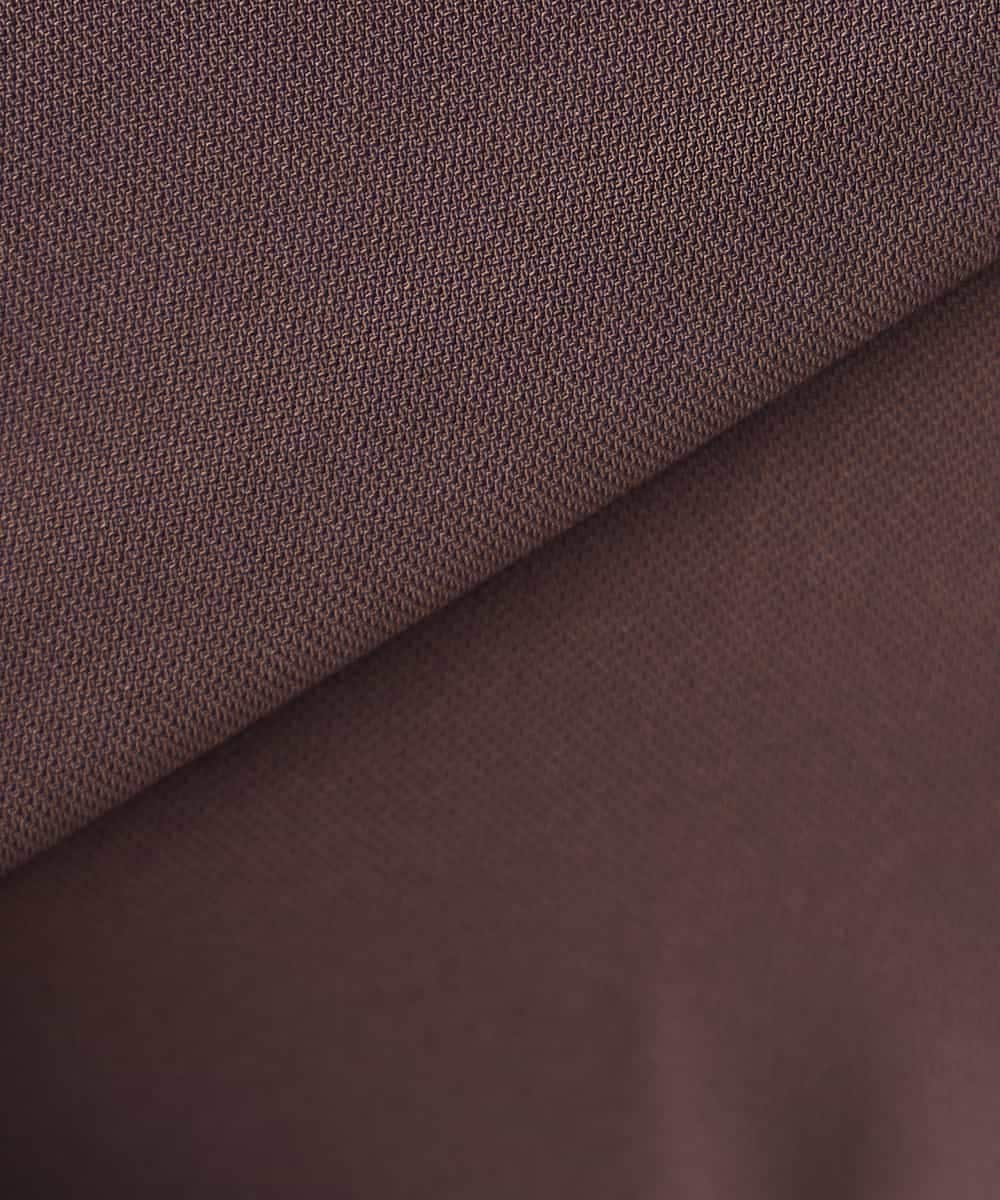 K3JGD06089 a.v.v Elmi(アー・ヴェ・ヴェ) 【低身長サイズ】ハーフスリーブダブルジャケット［接触冷感/速乾/UVカット/イージーケア］ ネイビー