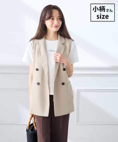 K3JGD17089 a.v.v Elmi 【低身長サイズ】シアーダブルジレ