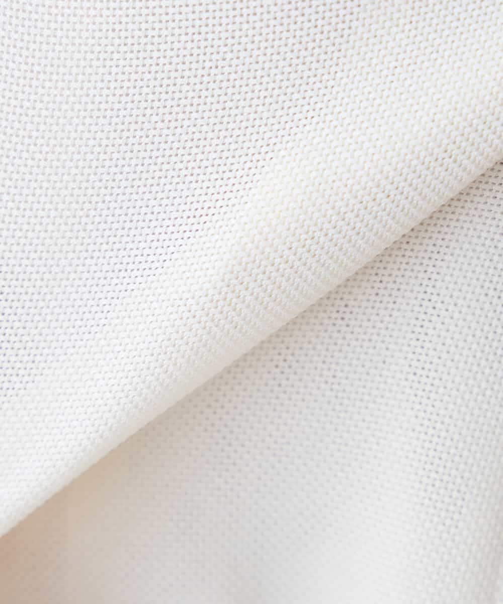 K3JGD18079 a.v.v Elmi(アー・ヴェ・ヴェ) 【低身長サイズ】ノーカラーメッシュブルゾン アイボリー