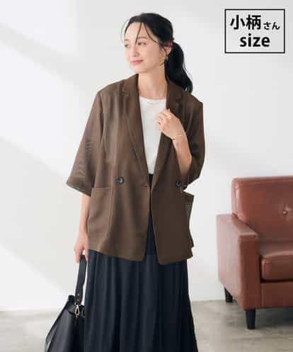 K3JJD40089 a.v.v Elmi 【低身長サイズ】メッシュダブルブレストジャケット
