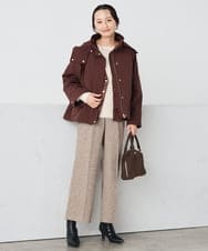 K3JKA15129 a.v.v Elmi(アー・ヴェ・ヴェ) 【低身長サイズ】ライナー付マウンテンパーカー ブラウン