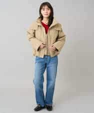 K3JKA15129 a.v.v Elmi(アー・ヴェ・ヴェ) 【低身長サイズ】ライナー付マウンテンパーカー ブラウン