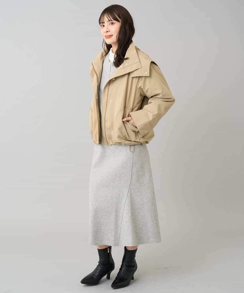 K3JKA15129 a.v.v Elmi(アー・ヴェ・ヴェ) 【低身長サイズ】ライナー付マウンテンパーカー ブラウン