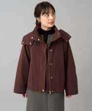 K3JKA15129 a.v.v Elmi(アー・ヴェ・ヴェ) 【低身長サイズ】ライナー付マウンテンパーカー ブラウン