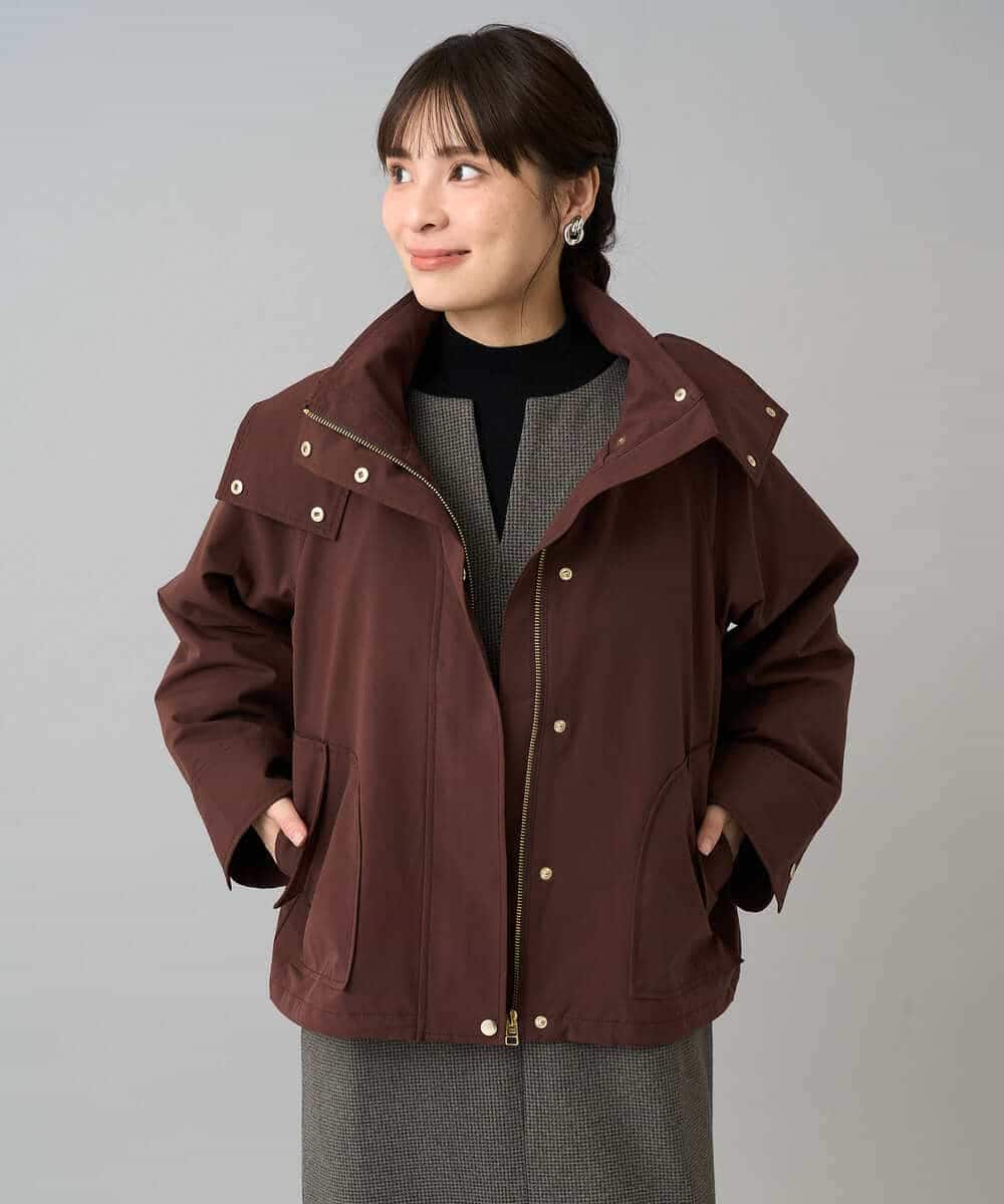 K3JKA15129 a.v.v Elmi(アー・ヴェ・ヴェ) 【低身長サイズ】ライナー付マウンテンパーカー ブラウン