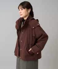 K3JKA15129 a.v.v Elmi(アー・ヴェ・ヴェ) 【低身長サイズ】ライナー付マウンテンパーカー ブラウン