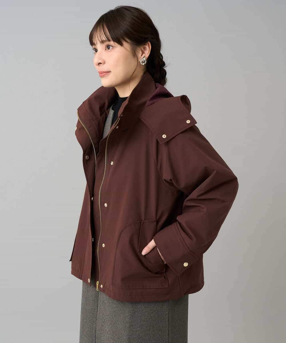 K3JKA15129 a.v.v Elmi(アー・ヴェ・ヴェ) 【低身長サイズ】ライナー付マウンテンパーカー ブラウン