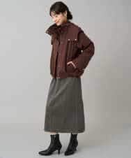 K3JKA15129 a.v.v Elmi(アー・ヴェ・ヴェ) 【低身長サイズ】ライナー付マウンテンパーカー ブラウン