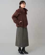 K3JKA15129 a.v.v Elmi(アー・ヴェ・ヴェ) 【低身長サイズ】ライナー付マウンテンパーカー ブラウン