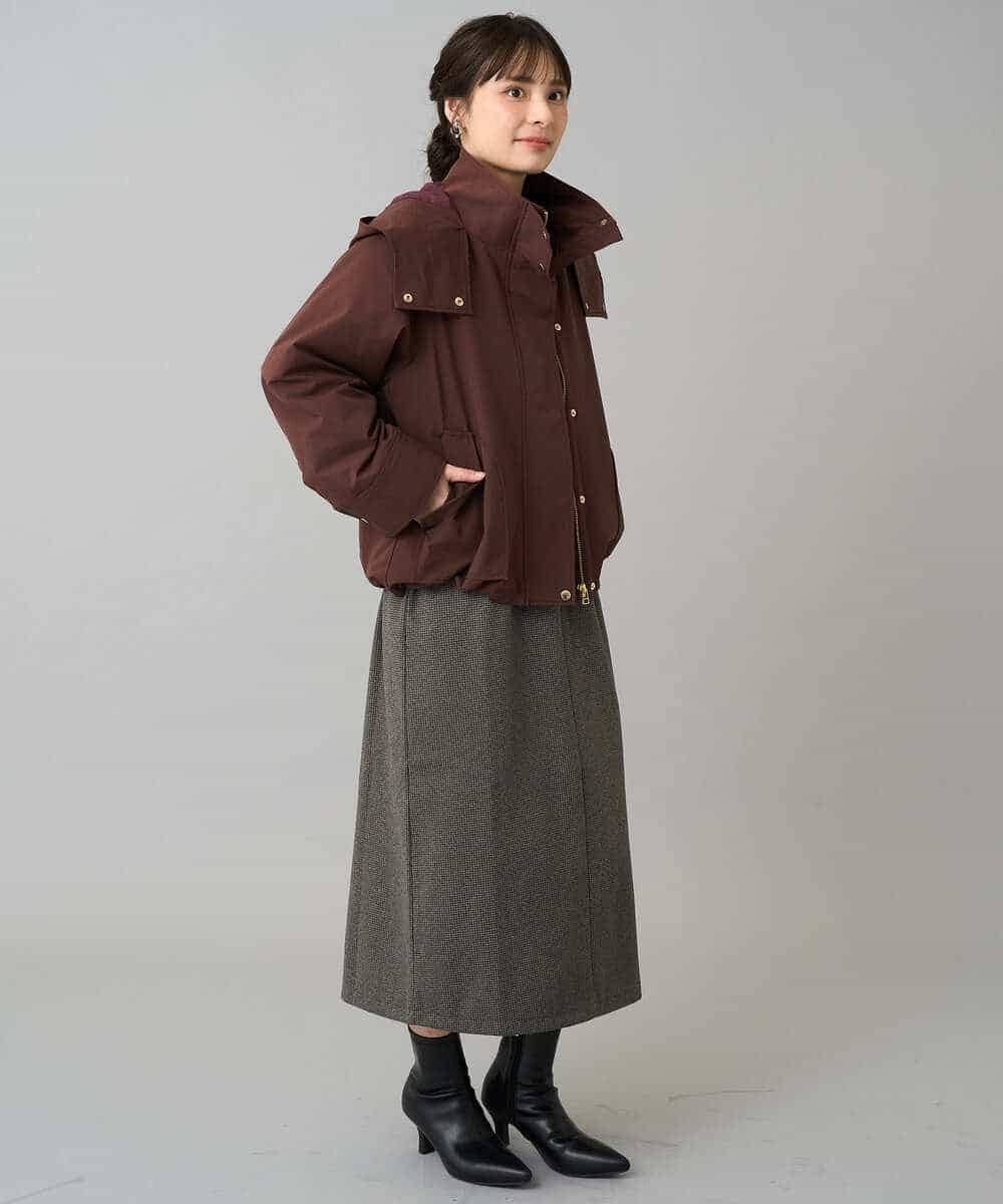 K3JKA15129 a.v.v Elmi(アー・ヴェ・ヴェ) 【低身長サイズ】ライナー付マウンテンパーカー ブラウン