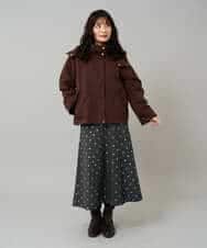 K3JKA15129 a.v.v Elmi(アー・ヴェ・ヴェ) 【低身長サイズ】ライナー付マウンテンパーカー ブラウン