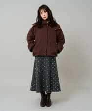 K3JKA15129 a.v.v Elmi(アー・ヴェ・ヴェ) 【低身長サイズ】ライナー付マウンテンパーカー ブラウン