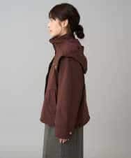 K3JKA15129 a.v.v Elmi(アー・ヴェ・ヴェ) 【低身長サイズ】ライナー付マウンテンパーカー ブラウン