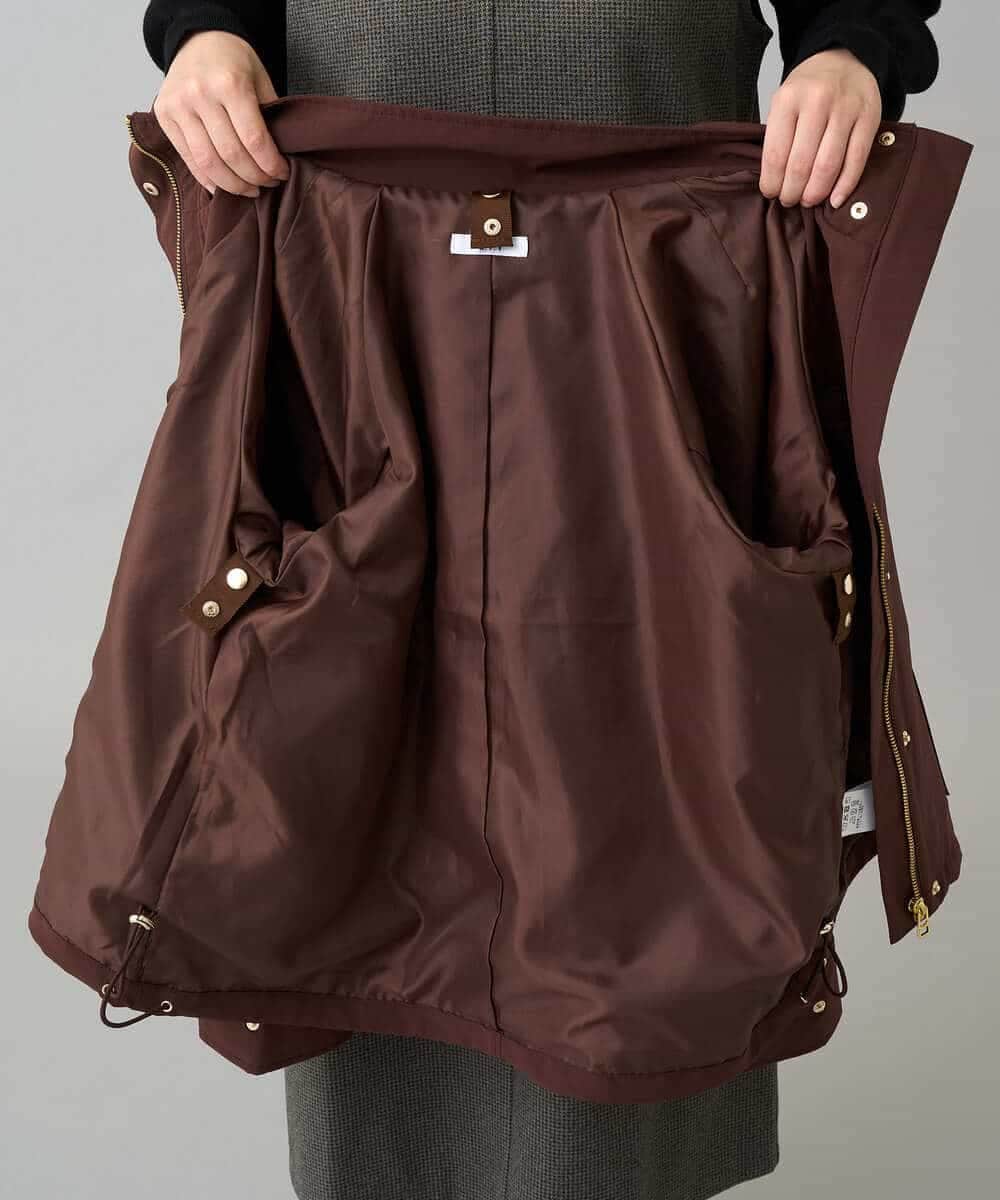 K3JKA15129 a.v.v Elmi(アー・ヴェ・ヴェ) 【低身長サイズ】ライナー付マウンテンパーカー ブラウン