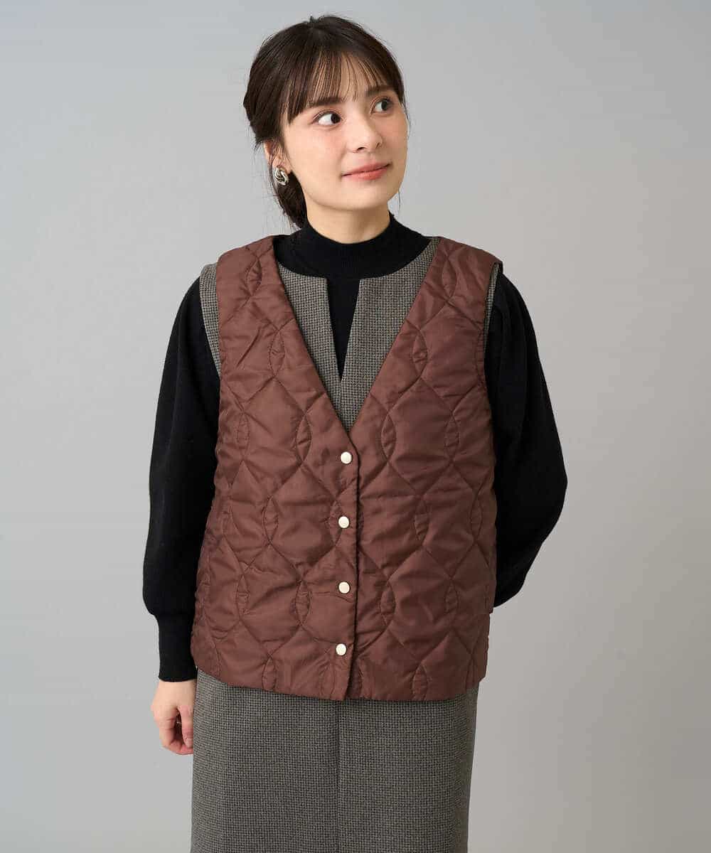 K3JKA15129 a.v.v Elmi(アー・ヴェ・ヴェ) 【低身長サイズ】ライナー付マウンテンパーカー ブラウン