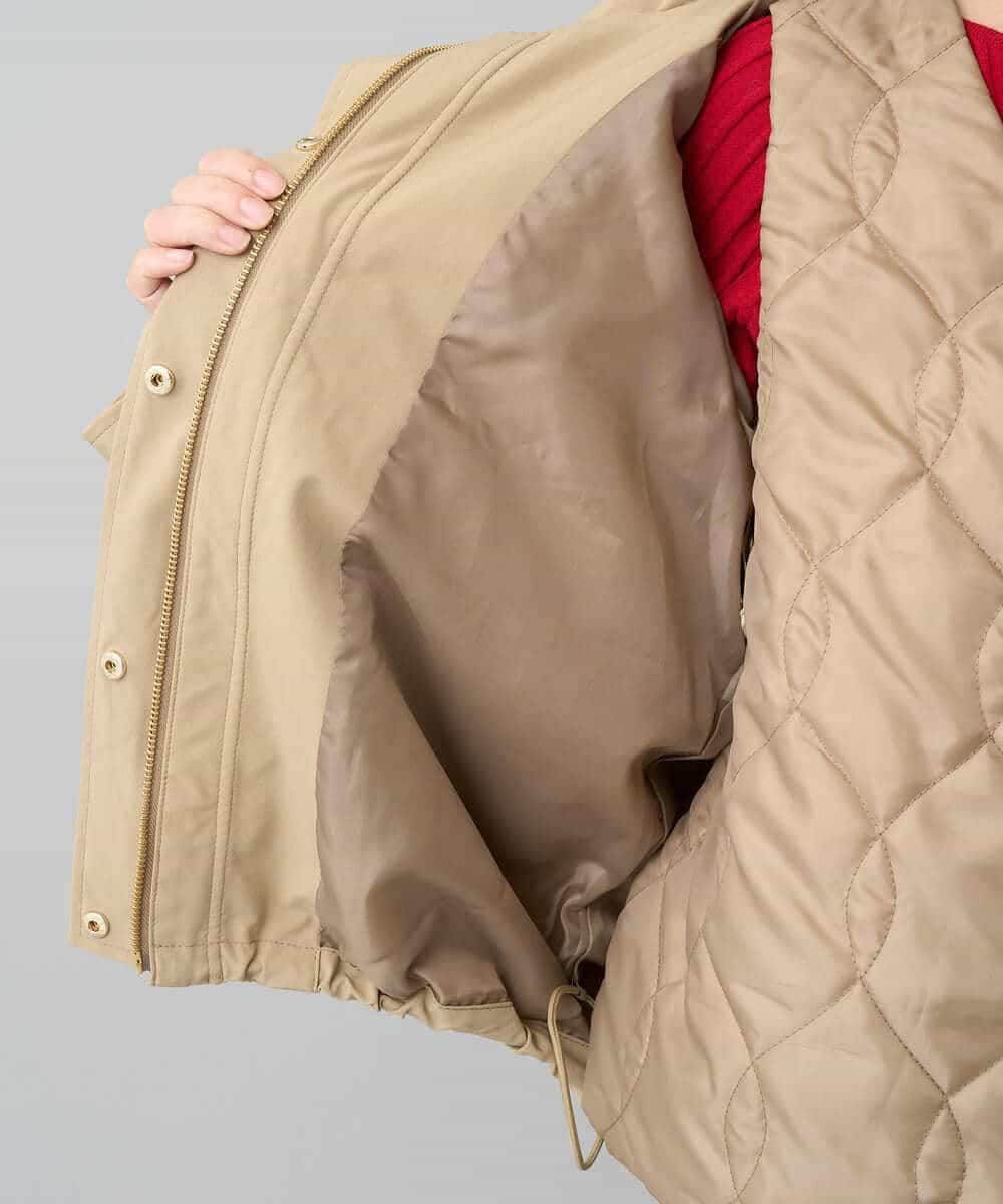 K3JKA15129 a.v.v Elmi(アー・ヴェ・ヴェ) 【低身長サイズ】ライナー付マウンテンパーカー ブラウン