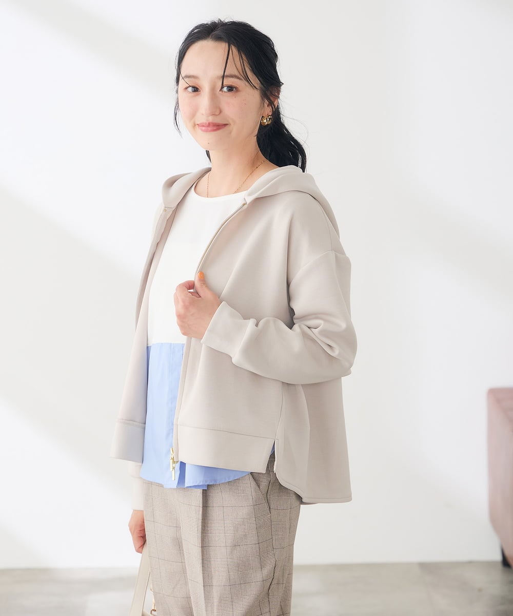K3KAG01035 a.v.v Elmi(アー・ヴェ・ヴェ) 【低身長サイズ】シャツ ヘム ロンT ライトブルー