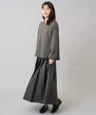 K3KBD45044 a.v.v Elmi(アー・ヴェ・ヴェ) 【低身長サイズ】千鳥ジャカードトップス ブラック