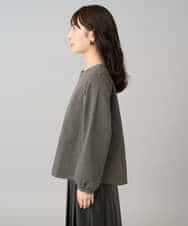 K3KBD45044 a.v.v Elmi(アー・ヴェ・ヴェ) 【低身長サイズ】千鳥ジャカードトップス ブラック