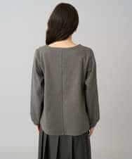 K3KBD45044 a.v.v Elmi(アー・ヴェ・ヴェ) 【低身長サイズ】千鳥ジャカードトップス ブラック