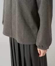 K3KBD45044 a.v.v Elmi(アー・ヴェ・ヴェ) 【低身長サイズ】千鳥ジャカードトップス ブラック