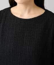 K3KBD50049 a.v.v Elmi(アー・ヴェ・ヴェ) 【低身長サイズ】ツイードペプラムトップス ブラック