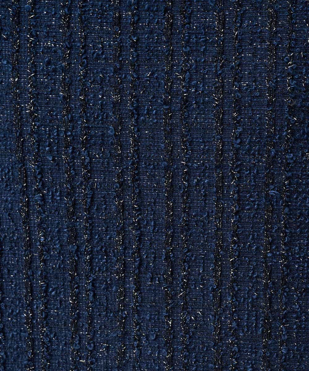 K3KBD50049 a.v.v Elmi(アー・ヴェ・ヴェ) 【低身長サイズ】ツイードペプラムトップス ブラック