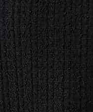 K3KBD50049 a.v.v Elmi(アー・ヴェ・ヴェ) 【低身長サイズ】ツイードペプラムトップス ブラック