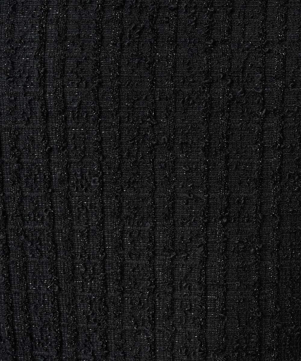 K3KBD50049 a.v.v Elmi(アー・ヴェ・ヴェ) 【低身長サイズ】ツイードペプラムトップス ブラック