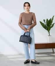 K3KED04029 a.v.v Elmi(アー・ヴェ・ヴェ) 【低身長サイズ】ストレッチレーストップス アイボリー