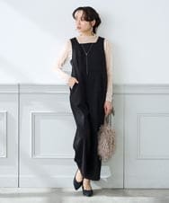 K3KED07029 a.v.v Elmi(アー・ヴェ・ヴェ) 【低身長サイズ】シャイニーシアーハイネックカットソー アイボリー