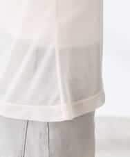 K3KED07029 a.v.v Elmi(アー・ヴェ・ヴェ) 【低身長サイズ】シャイニーシアーハイネックカットソー アイボリー