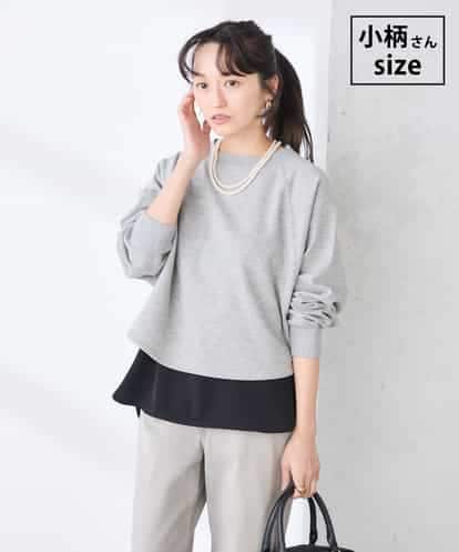 K3KED14044 a.v.v Elmi 【低身長サイズ】ラメ裏毛ドルマンスウェット