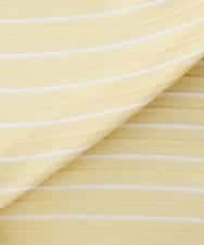 K3KFD03039 a.v.v Elmi(アー・ヴェ・ヴェ) 【低身長サイズ】ボーダードルマントップス ライトイエロー