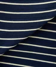 K3KFD03039 a.v.v Elmi(アー・ヴェ・ヴェ) 【低身長サイズ】ボーダードルマントップス ライトイエロー