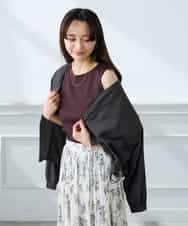 K3KGD01024 a.v.v Elmi(アー・ヴェ・ヴェ) 【低身長サイズ】ベーシックテレコタンクトップ ブラウン