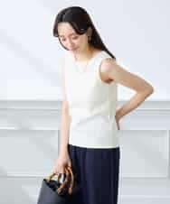 K3KGD01024 a.v.v Elmi(アー・ヴェ・ヴェ) 【低身長サイズ】ベーシックテレコタンクトップ ブラウン