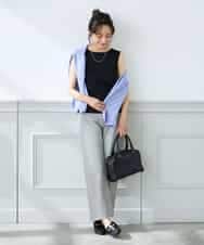 K3KGD01024 a.v.v Elmi(アー・ヴェ・ヴェ) 【低身長サイズ】ベーシックテレコタンクトップ ブラウン