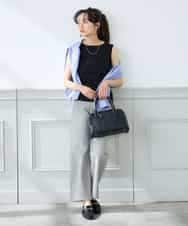 K3KGD01024 a.v.v Elmi(アー・ヴェ・ヴェ) 【低身長サイズ】ベーシックテレコタンクトップ ブラウン