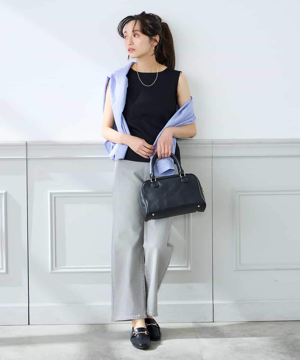 K3KGD01024 a.v.v Elmi(アー・ヴェ・ヴェ) 【低身長サイズ】ベーシックテレコタンクトップ ブラウン